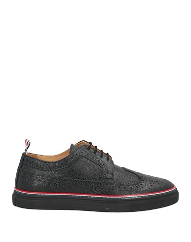 THOM BROWNE Laced shoes Black Leather