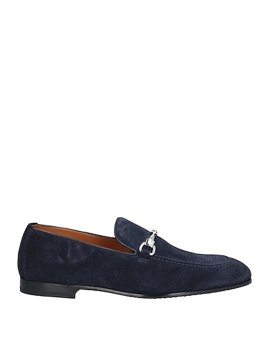 DOUCAL'S Loafers Navy blue Leather