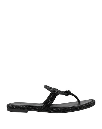 TORY BURCH Flip flops Black Leather