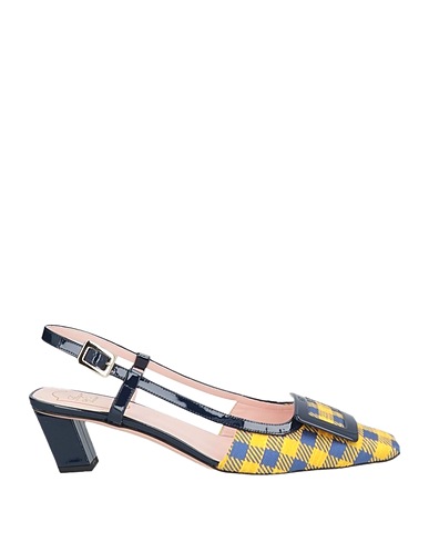 ROGER VIVIER Pump Yellow Textile fibers, Leather