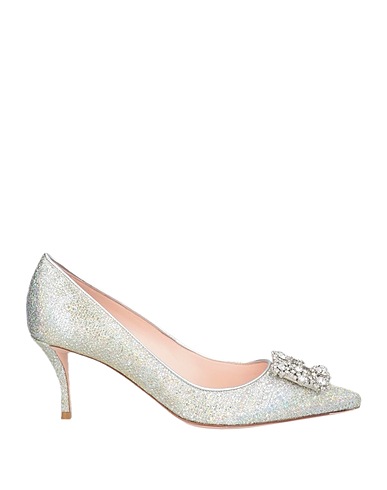 ROGER VIVIER Court Silver Textile fibres