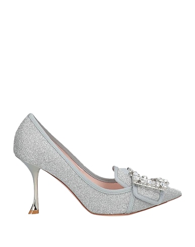 ROGER VIVIER Court Silver Leather
