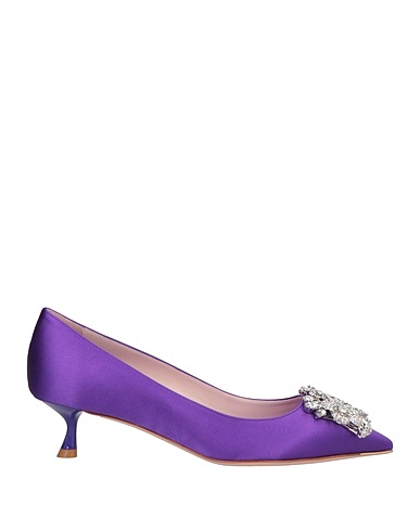 ROGER VIVIER Court Purple Textile fibres