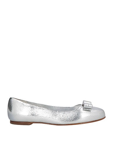 FERRAGAMO Ballet flats Silver Calfskin