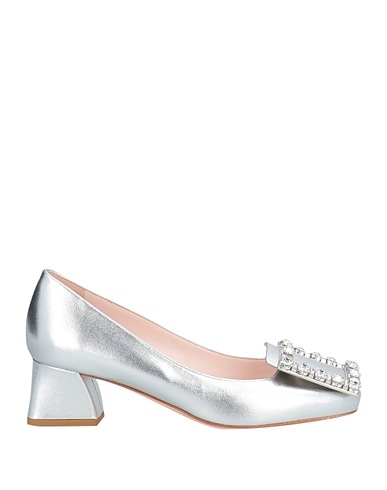 ROGER VIVIER Court Silver Leather