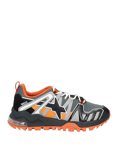 W6YZ Sneakers Charcoal Leather, Textile fibers