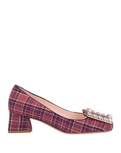 ROGER VIVIER パンプス アンティークローズ 紡績繊維