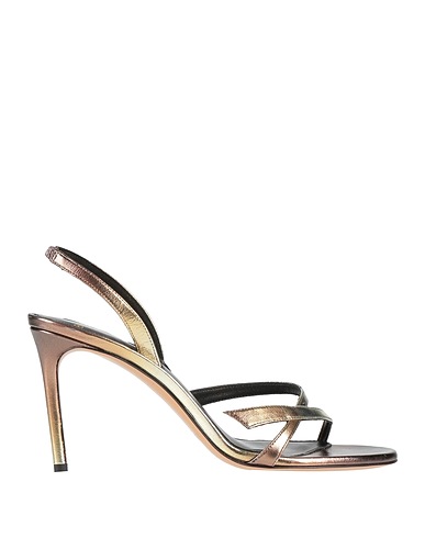 ALEXANDRE BIRMAN Sandalen Gold Leder