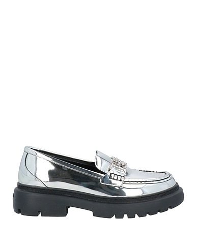 BALLY Loafers Silver Calfskin