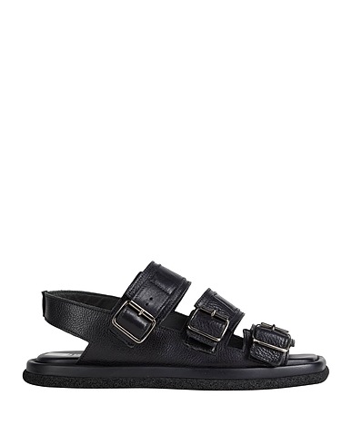 MOMA Sandals Black Leather