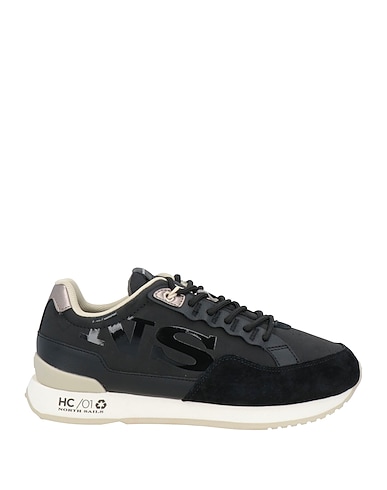 NORTH SAILS Sneakers Black Leather, Textile fibers