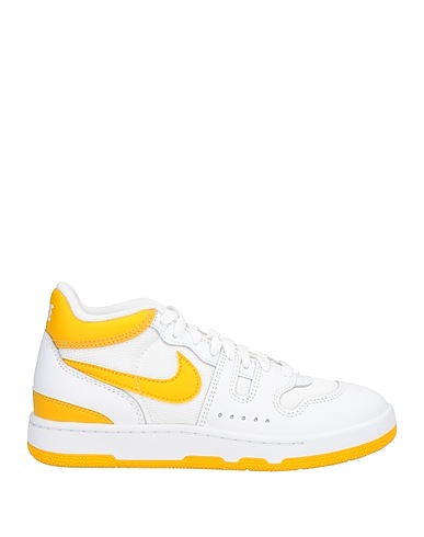 NIKE Sneakers White Leather, Textile fibres