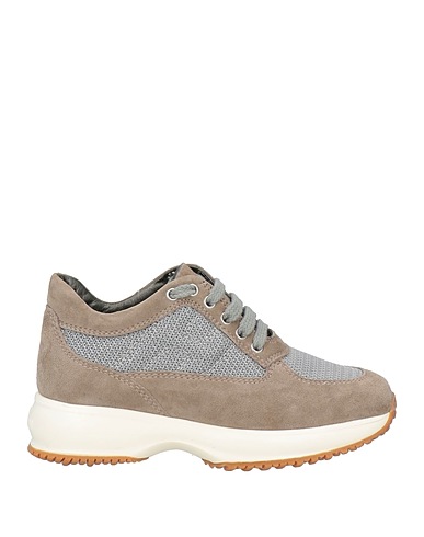 HOGAN Sneakers Tortora Pelle, Fibre tessili