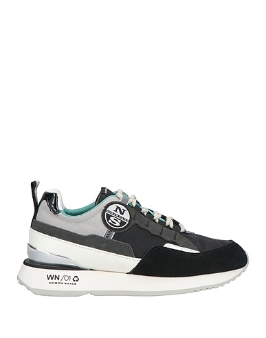 NORTH SAILS Sneakers Black Leather, Textile fibres