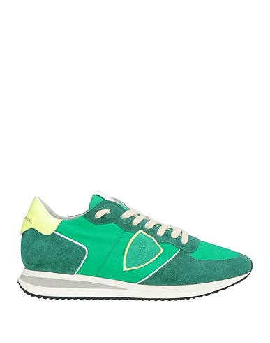 PHILIPPE MODEL Sneakers Verde Pelle, Fibre tessili
