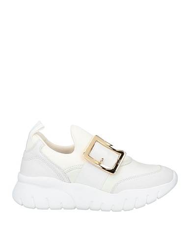 BALLY Sneakers White Lambskin, Textile fibres