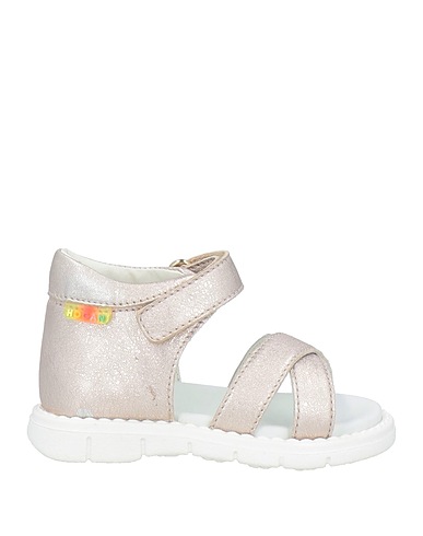 HOGAN Sandals Platinum Leather