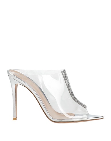 GIANVITO ROSSI Sandals Transparent Plastic, Leather