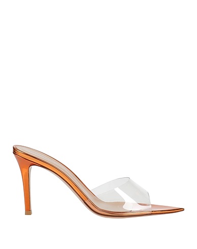 GIANVITO ROSSI Sandals Transparent Plastic, Leather