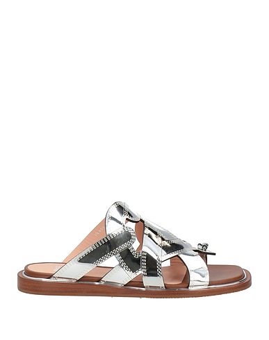 BALLY Flip flops Silver Calfskin