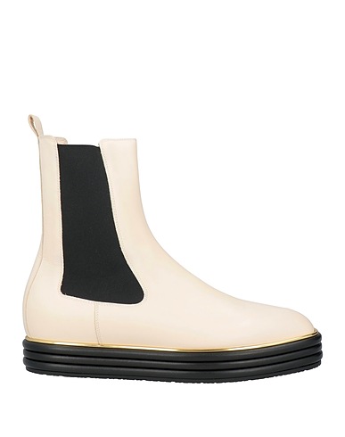 BALLY Stiefelette Cremeweiß Kalbsleder