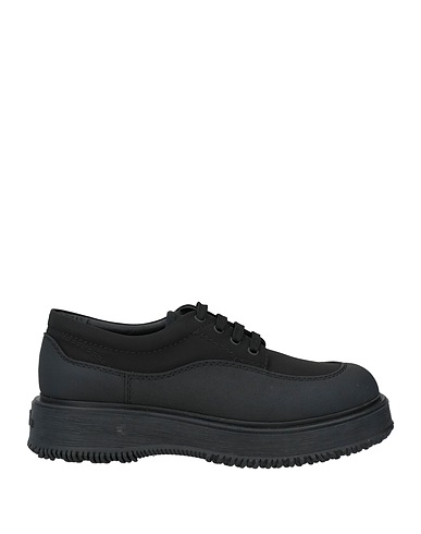 HOGAN Laced shoes Black Textile fibres