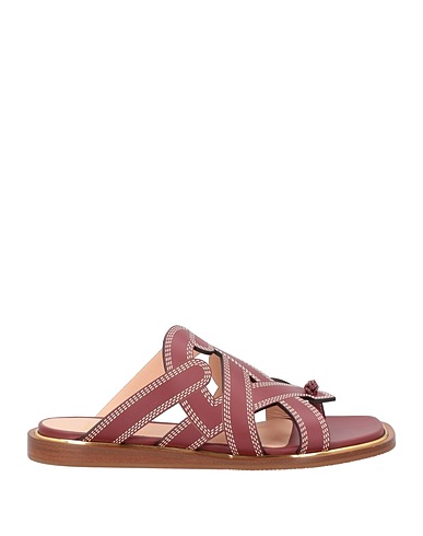 BALLY Flip flops Chocolate brown Cow leather