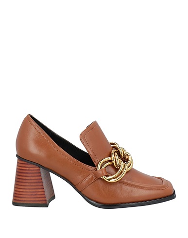 LUCIANO BARACHINI Loafers Tan Calfskin