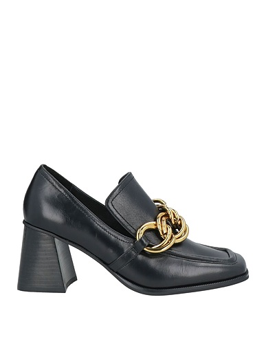 LUCIANO BARACHINI Loafers Black Calfskin