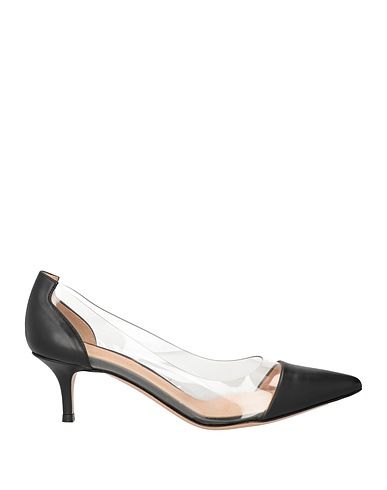 GIANVITO ROSSI Décolleté Nero Pelle, PVC - Polivinilcloruro