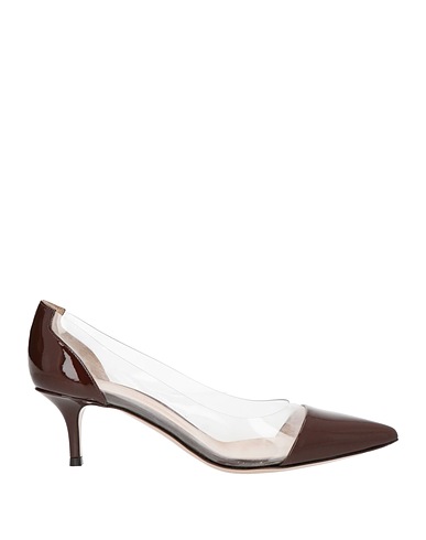 GIANVITO ROSSI Décolleté Cioccolato Pelle, PVC - Polivinilcloruro