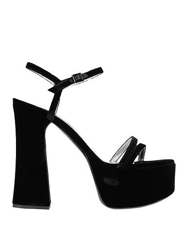 PHILOSOPHY di LORENZO SERAFINI Sandals Black Textile fibers