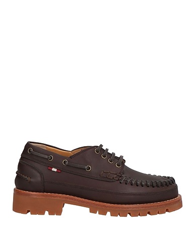 BALLY Laced shoes Dark brown Calfskin
