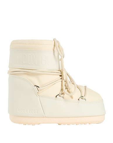 MOON BOOT Ankle boot Cream Textile fibres, Other Fibres