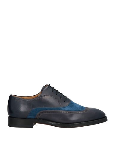 BALLY Laced shoes Midnight blue Calfskin