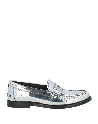 BALLY Loafers Silver Calfskin