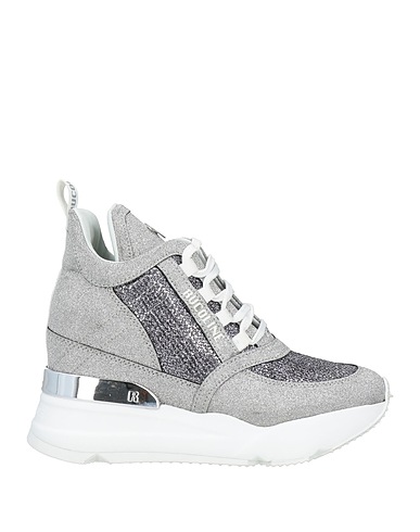 RUCOLINE Sneakers Silver 70% Calfskin, 30% Textile fibres