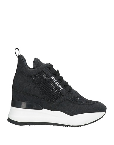 RUCOLINE Sneakers Nero 70% Pelle di vitello, 30% Fibre tessili