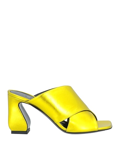 SI ROSSI by SERGIO ROSSI Sandals Lime green Leather