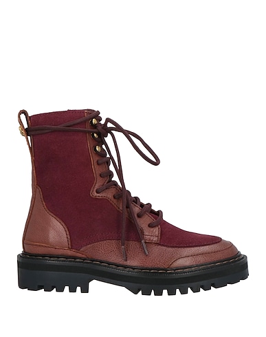 CLARIS VIROT Ankle boot Burgundy Leather