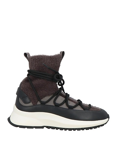BALLY Sneakers Black Leather, Textile fibers