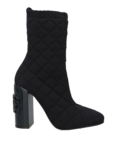 CASADEI Ankle boot Black Textile fibres