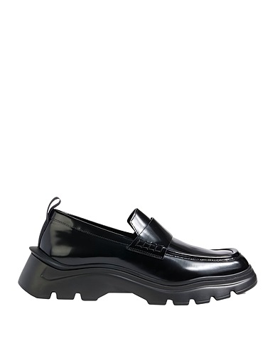 FERRARI Loafers Black Leather
