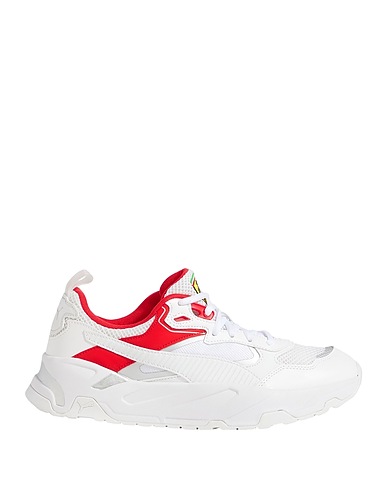 PUMA x FERRARI Sneakers White Polyester, Polyurethane
