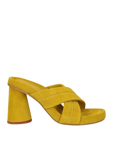 EQUITARE Sandals Lime green Leather