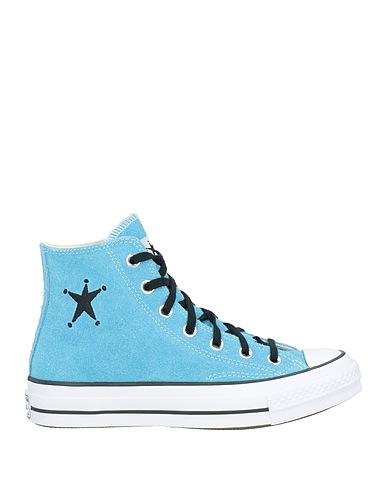 CONVERSE Sneakers X STUSSY Sky blue Leather