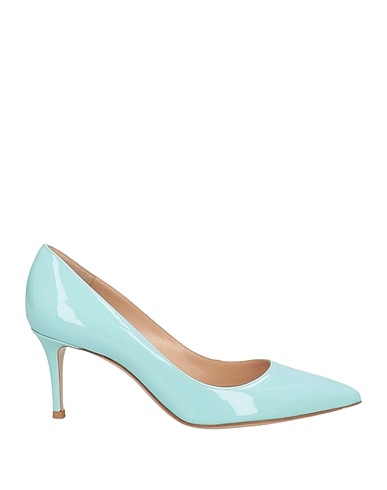 GIANVITO ROSSI Court Turquoise Leather