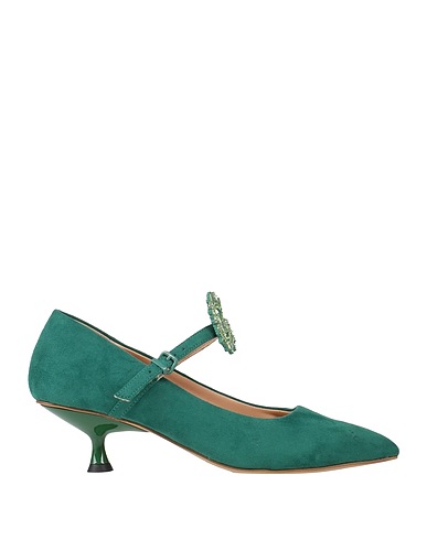 GAëLLE Paris Pump Green Textile fibers