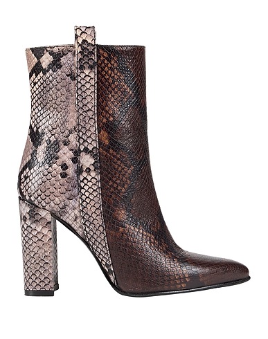 BERVICATO Ankle boot Dark brown Leather