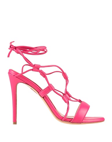 BY A. Sandals Fuchsia Leather